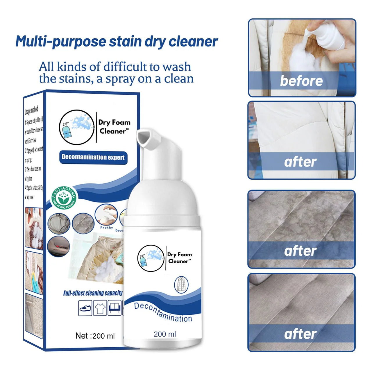 Spray de curatare cu spuma - DRY FOAM CLEANER